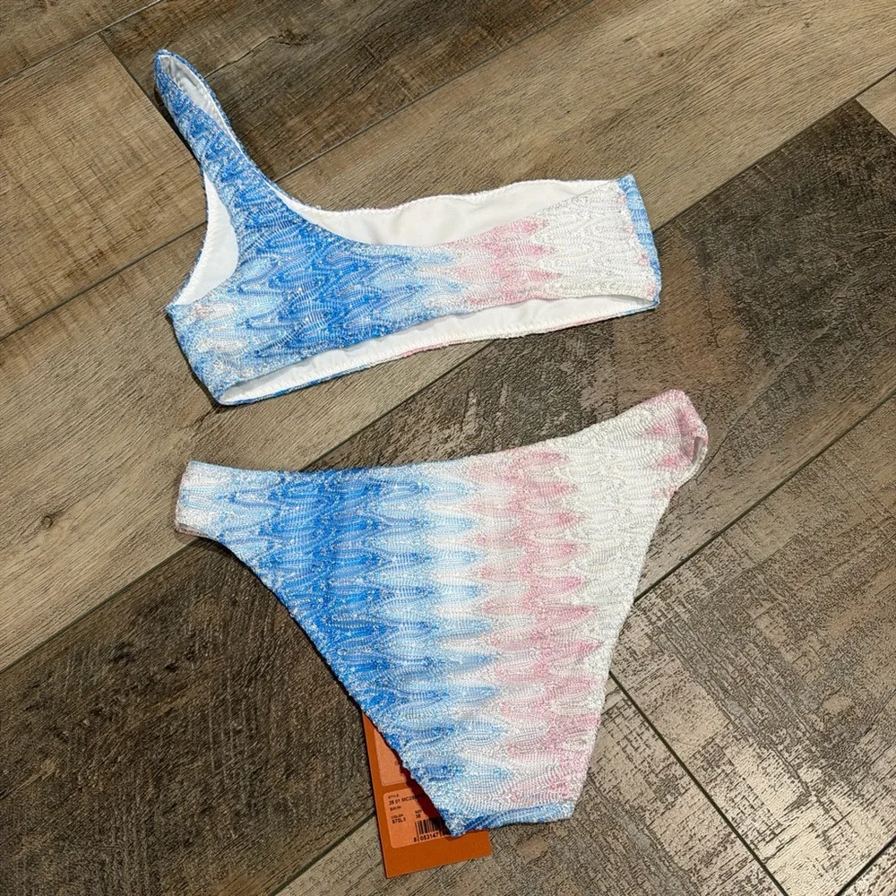 Missoni zigzag ombré lame bikini mytheresa exclusive NWT